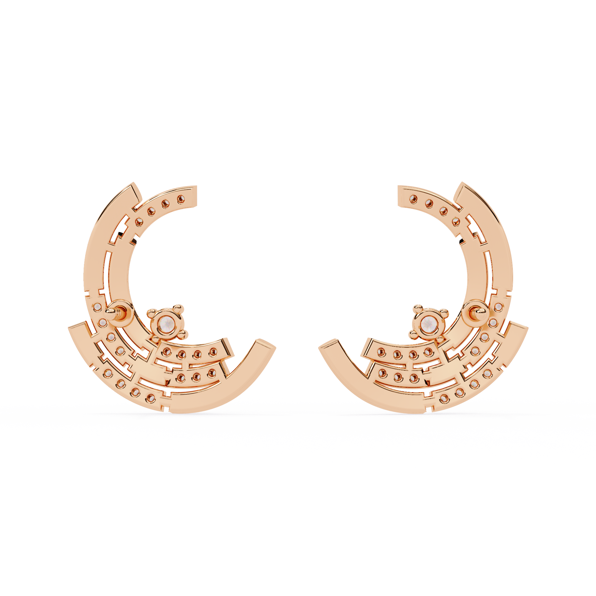 0.21ct Arc Earrings – Solitairekart Diamond Jewelry